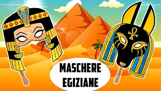 👑🐺 MASCHERE EGIZIE di CARNEVALE 🎉 Maschere di Anubi e Cleopatra Antico Egitto Tutorial 🎭✂ [upl. by Hibbs299]