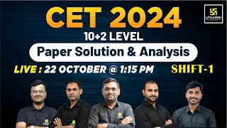 Rajasthan Cet Paper Solution 2024  CET 102 Level Paper Solution amp Analysis  Utkarsh Classes [upl. by Auberta613]