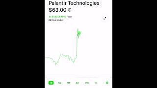 Palantir  I bought in at 10 a share look at it now [upl. by Tamberg]