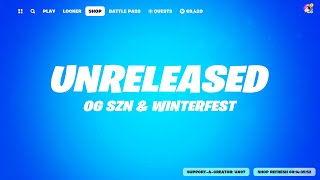 Item Shop UNRELEASED Winterfest amp OG Season Bundles [upl. by Hillari]