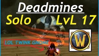 Rogue Level 17  Deadmines Solo  WoW [upl. by Ellehcor339]