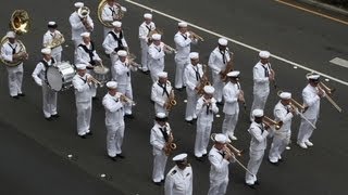 United States Navy Pacific Fleet Band amp Marching Units  66th Annual Aloha Festivals Parade [upl. by Adrianna]