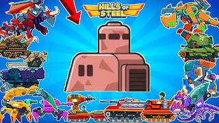 ALL 22 TANKS IN BATTLE MODE COMMANDER  game Hills of Steel [upl. by Dnomra23]