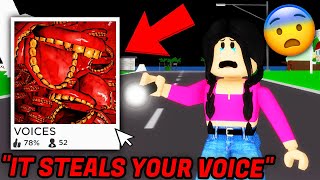 This CREEPY ROBLOX GAME STEALS YOUR VOICE on BROOKHAVEN [upl. by Freemon]