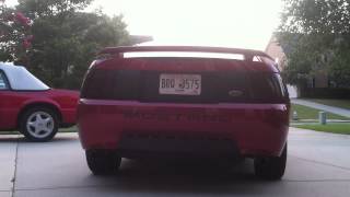 Mustang V6 True Dual Flowmaster Exhaust [upl. by Mairb]