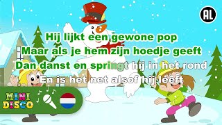 FROSTY DE SNEEUWPOP  Kerstliedjes  Karaoke  Minidisco [upl. by Ydurt]