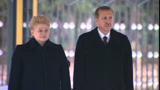 Litvanya Cumhurbaşkanı Grybauskaite Cumhurbaşkanlığı Sarayı’nda [upl. by Lamarre134]