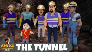 The Tunnel  शिवा  Full Super Episode 52  Funny Action Cartoon  Shiva Show Hindi [upl. by Ahsemaj]