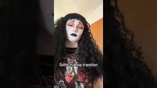 Gothic makeup transition halloween gothic makeup [upl. by Kciredec]