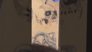 freehand tattoo practice on fake skin dojacat tattoo tattoos tattooart tattoolover tattooing [upl. by Agamemnon592]