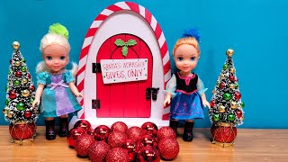 Christmas supplies  Elsa amp Anna toddlers are shopping  Barbie dolls [upl. by Claudetta260]