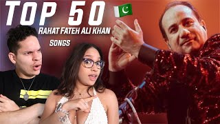 ONLY MASTERPIECES Latinos react to Top 50 Rahat Fateh Ali Khan Songs Bollywood amp Pakistani [upl. by Fondea146]