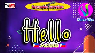 Hello  Adele  Karaoke hittuneskaraoke [upl. by Eissen]