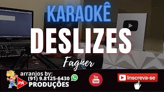 Karaokê  Deslizes Bolero Fagner Com Letra [upl. by Homer]