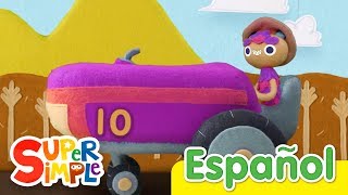 10 Pequeños Tractores  Canciones Infantiles [upl. by Linnie]