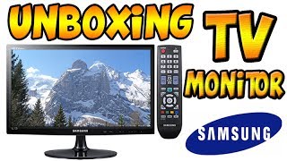 TV MONITOR SAMSUNG 215 FULL HD  UNBOXING [upl. by Eileen]