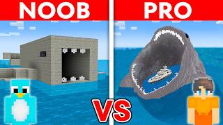 NOOB vs PRO BLOOP House Build Challenge in Minecraft Scary [upl. by Shannah]