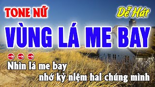 Vùng Lá Me Bay Karaoke Tone Nữ  Nhạc Sống [upl. by Leelaj196]