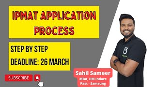 IPMAT 2024 Application process  IIM After 12th  31 Lakhs Average Salary  Deadline  26th March [upl. by Illene]