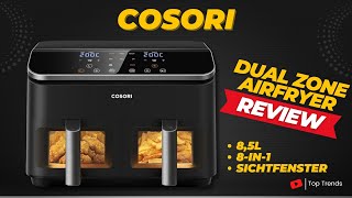 COSORI Heißluftfritteuse mit Doppelkammer Review  Lohnt sich der Kauf [upl. by Bez816]