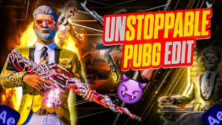 UnStoppable😈  Pubg Edit😬  pubg god 🥵Level editing  Aftereffect  Yaseen Playz🥰🙂 [upl. by Harrison338]