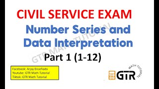 Civil Service Exam Reviewer 2024  Part 1  Number and Letter Series and Data Interpretation [upl. by Anuat]