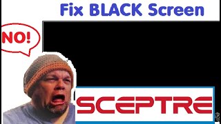 Fix SCEPTRE Led TV Black Screen of Death Problem Not Powering On Komodo Class Slim 32 50 43 Android [upl. by Asena]