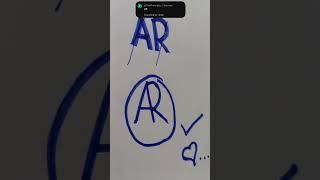 💥✨AR💥✨ NAME LOGO IN THIS VIDEO channel ✨🔥success youtubeshorts logo viralshort trending [upl. by Auburta]