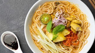 Delicious Penang Assam Laksa Recipe StepbyStep [upl. by Orrin]