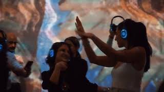 Silent Disco Concert at Immersive Van Gogh Exhibit [upl. by Atteuqihc]