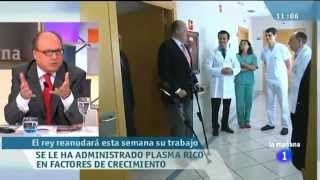 Plasma Rico en Factores de Crecimiento PRGF®Endoret® para tratar al Rey Juan Carlos I [upl. by Frodine]