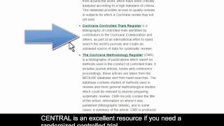 Introduction to the Cochrane Library [upl. by Bearnard]