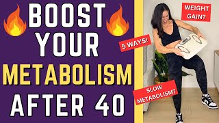 How To INCREASE METABOLISM After 40  SLOW METABOLISM SIGNS [upl. by Ailugram]