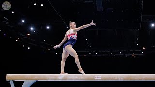 Jessica Gadirova GBR  BB  Podium Training  2023 World Championships Antwerp [upl. by Ciel146]