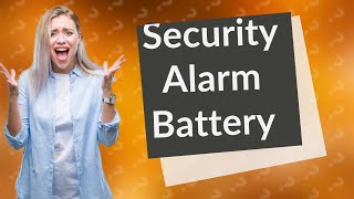 What happens when a security alarm battery dies [upl. by Ardnak]