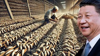 Chinese Farmers Raise Billions of Silkworms to Produce HighQuality Silk [upl. by Ander551]