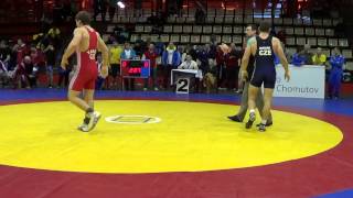 MČR v zápase řecko  římském Chomutov 1 3 2014  finále 80 kg 1 kolo [upl. by Mccormac]