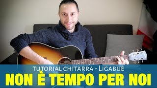 Ligabue  Non è tempo per noi Tutorial Chitarra Accordi e Pennata [upl. by Butler]