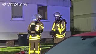 25032018  VN24  Feuerwehr rettet Personen nach Kellerbrand in Lünen aus dem Haus [upl. by Nickie]