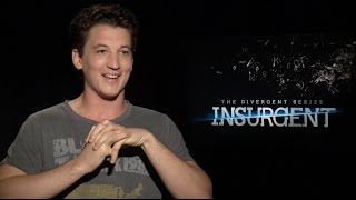 Miles Teller Interview  The Divergent Series Insurgent [upl. by Reivaj]