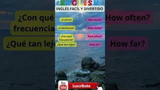 Adverbios interrogativos en Inglés 2 vocabulary aprenderingles listening art shorts [upl. by Jackqueline]