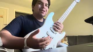 Charvel ProMod San Dimas Style 1 HSS Platinum Pearl REVIEW  NEW GUITAR [upl. by Rachelle911]