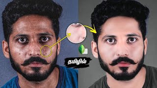 Snapseed smooth face photo editing trick  remove pimples on snapseed  snapseed photo editing tamil [upl. by Namor]