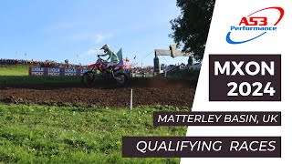 Motocross of Nations MXoN 2024 Qualifying Race Footage MXGP MX Open MX2 class Matterley Basin UK [upl. by Dido340]