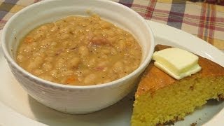 Homemade Bean Soup  Northern Beans with Ham Hocks  Bean Soup Recipe [upl. by Notkcorb]