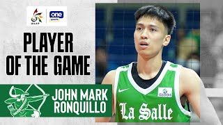 JM Ronquillo NOTCHES 22 PTS for DLSU vs UST 🔥 UAAP SEASON 86 MEN’S VOLLEYBALL [upl. by Aicilehp]