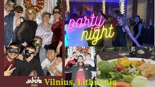 Vilnius Lithuania party vlogs  enjoying with friends and colleagues Europe party Night life [upl. by Auohp114]