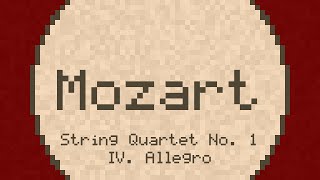 String Quartet No 1 in G major IV Allegro  Mozart  ChipTune [upl. by Aihsemek]