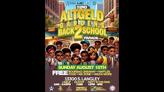 Altgeld Gardens  Back 2 School Parade  2024 [upl. by Harobed]