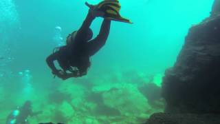 Diving The Grotto in Tobermory [upl. by Adelina624]